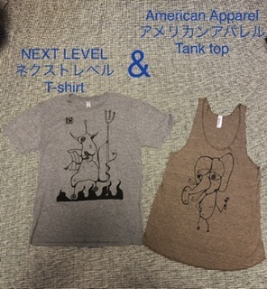 【American Apparel】タンクトップ& 【NEXT LEVEL】Tシャツ　2枚組