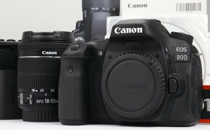 【 新品同様 | 動作保証 】 Canon EOS 80D EF-S18-55 IS STM レンズキット 【 シャッター数 わずか80回のほとんど未使用のお品 】
