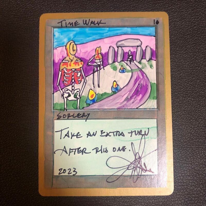 Time Walk WORLD CHAMPIONSHIPS 直筆サイン入り スケッチアート　MTG Magic Amy Weber