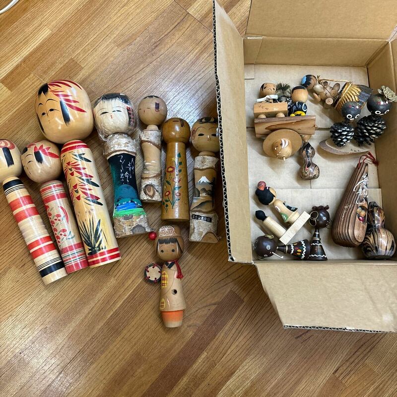 A3-131 こけし 郷土玩具 伝統工芸 日本人形 民芸品 伝統こけし 置物 まとめ売り