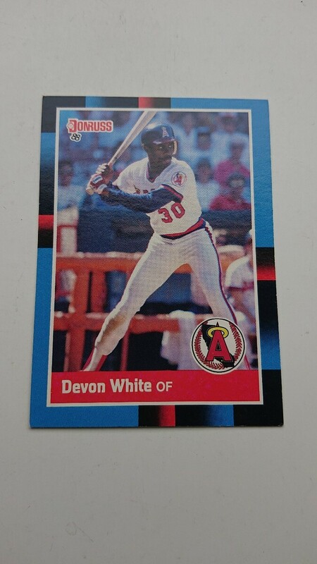 デボン・ホワイト！DEVON WHITE 1988DONRUSS 283 MLBカリフォルニア・エンゼルス CALIFORNIA ANGELS