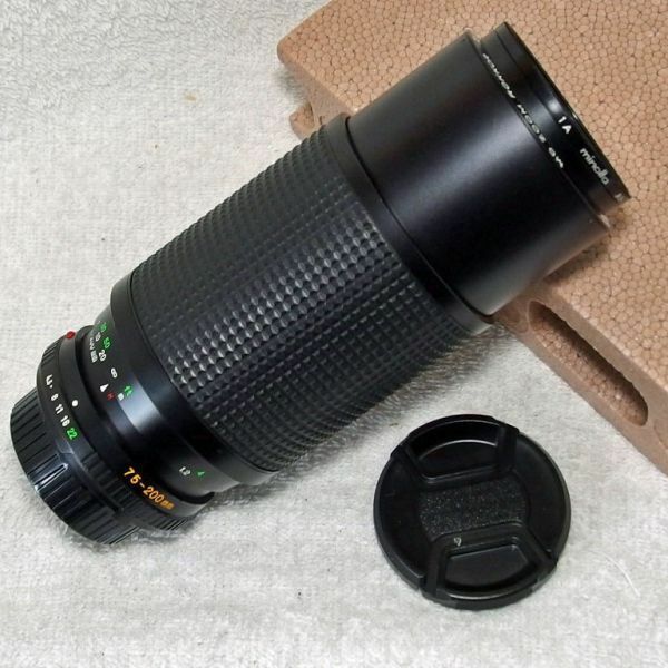 ミノルタ Minolta MD Zoom ROKKOR 75-200mm f4.5 中望遠ズームレンズ（中古美品）