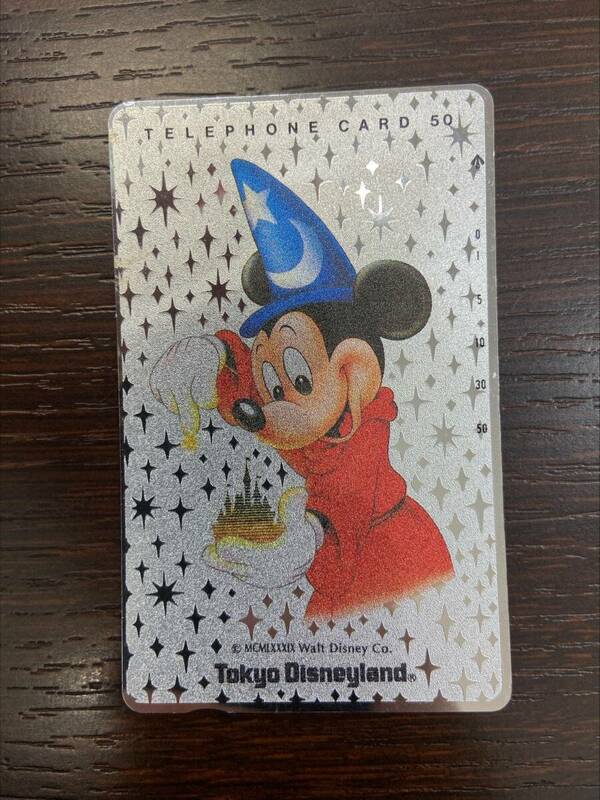 #5418 テレカ50 東京ディズニーランド Tokyo Disneyland ミッキー 未使用 美品