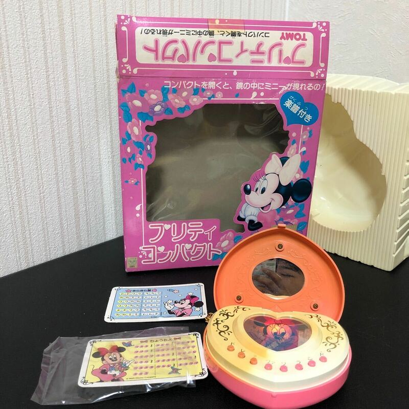 ◎プリティコンパクト ディズニー ミニーマウス トミー 当時物 レトロ 玩具 おもちゃ 日本製
