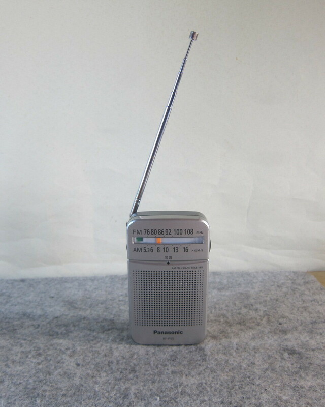 Panasonic パナソニック AM-FM 2-BAND ラジオ RF-P55 新電池付 内部点検 受信動作確認品 12-10-4