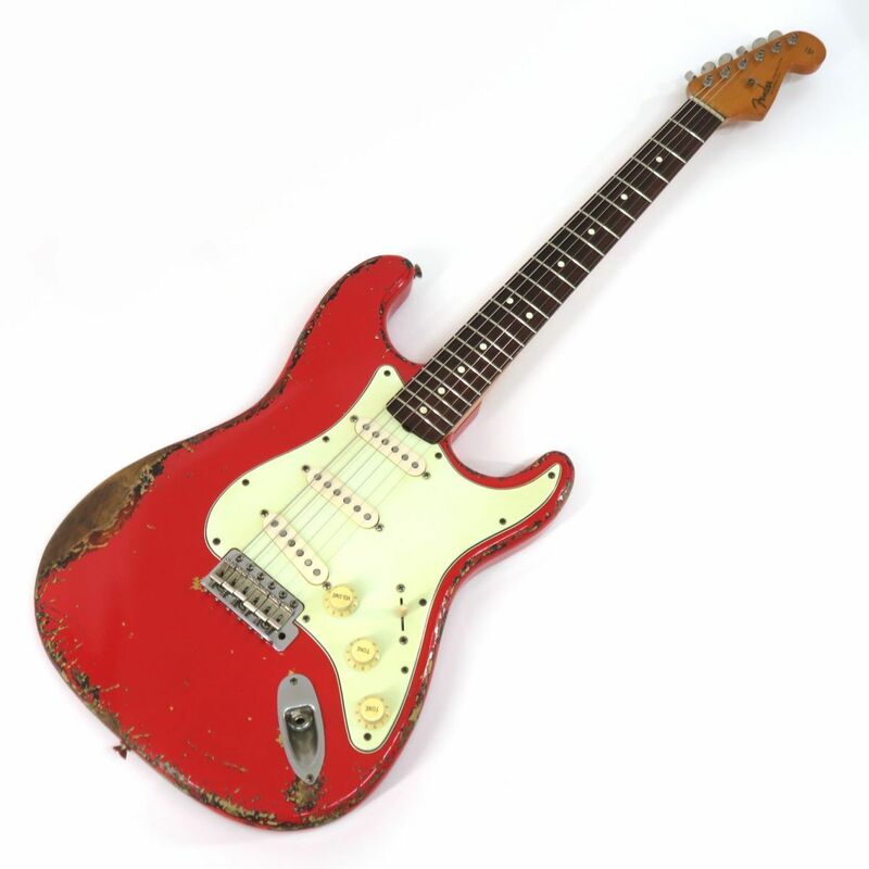 092s☆Fender USA フェンダー アディクトーン American Vintage 62 Stratocaster Addictone MJT Mod フィエスタレッド エレキギター ※中古