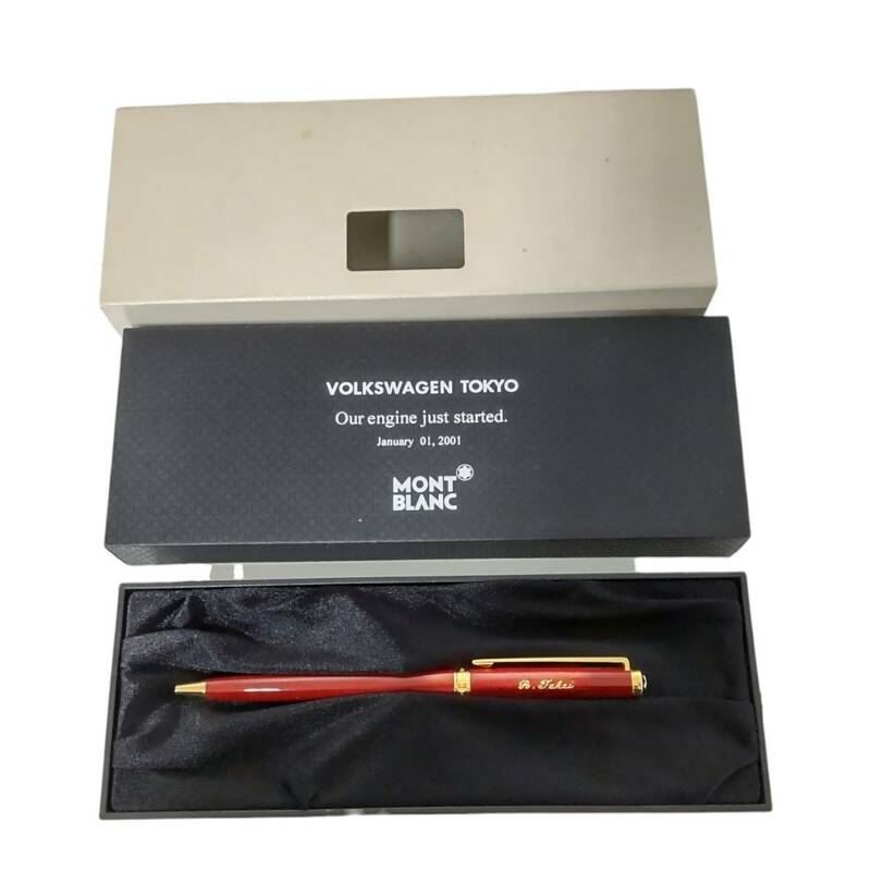 【中古品】MONT BLANC モンブラン ボールペン インク残量未確認 ネーム入り 筆記確認済 箱あり L60103RK