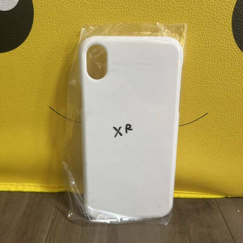 iPhoneXR ホワイト ハードケース デコ土台 デコ電 ハンドメイド DIY