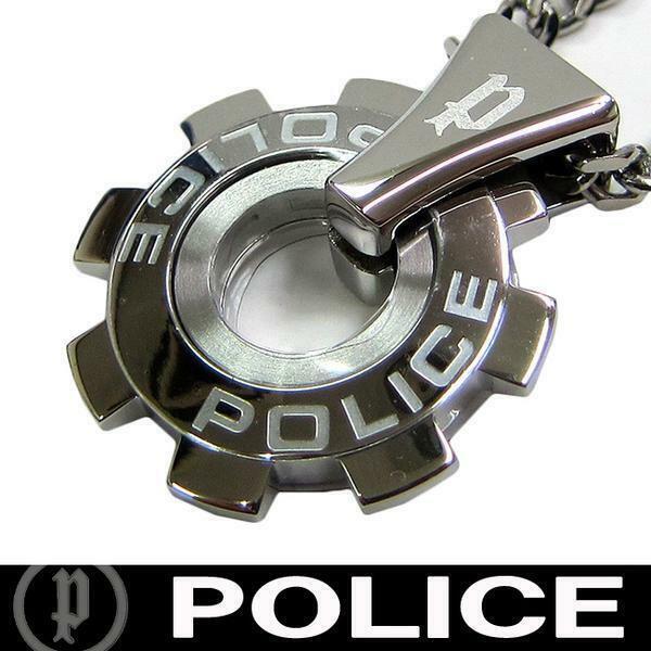 POLICE ポリス ネックレス メンズ アクセサリー ギアモチーフ 24232PSS01 (O) 新品