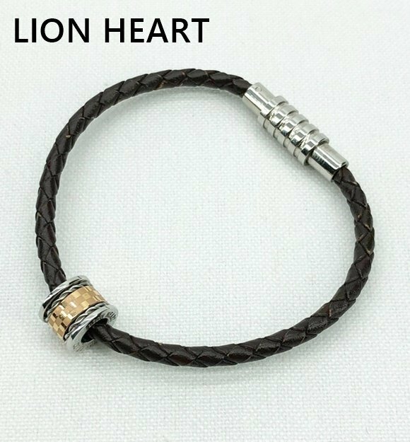 [中古]LION HEART ライオンハート 04B121SM レザーブレスレット