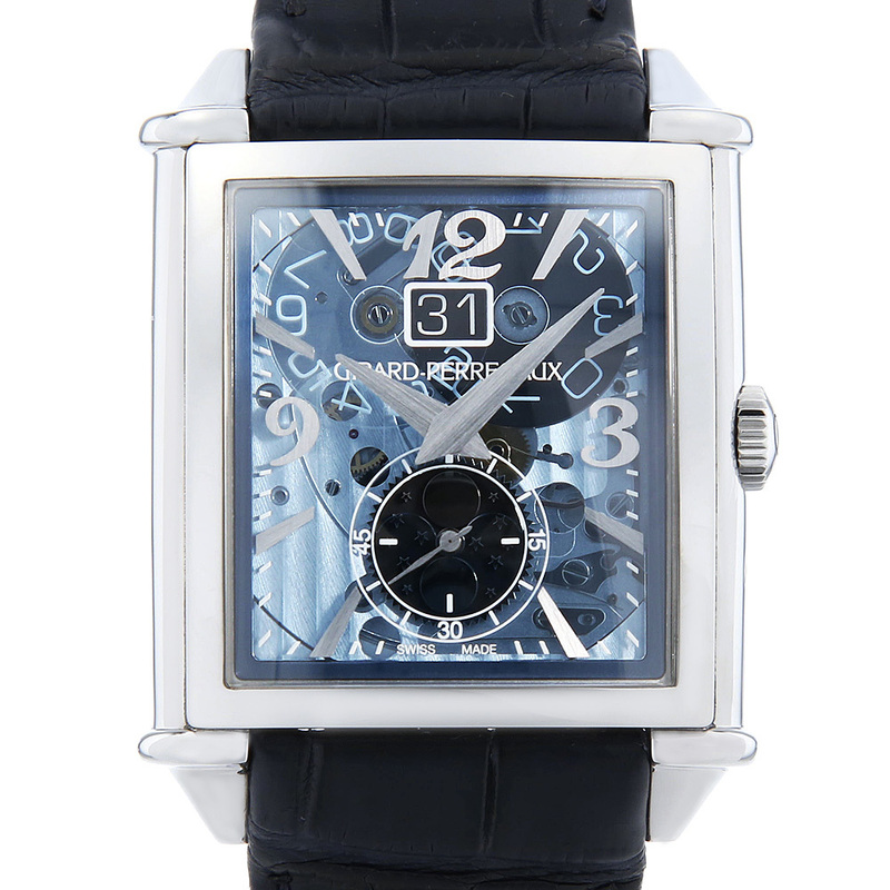 ジラールペルゴ ヴィンテージ1945 XXL ラージデイト&ムーンフェイズ 25882-11-421-BB4A 中古 メンズ 腕時計