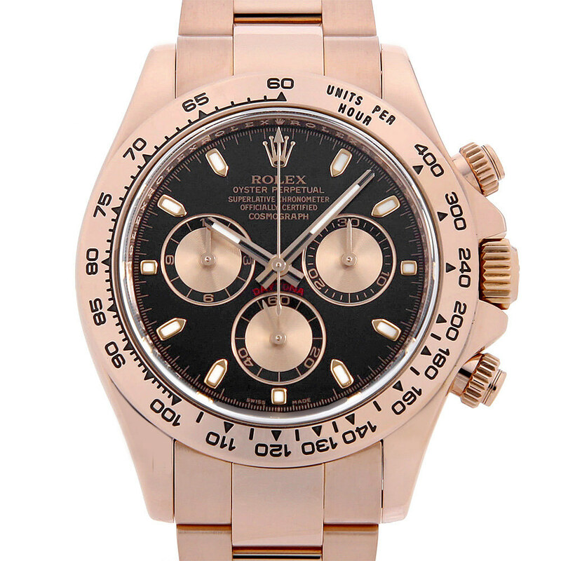 ロレックス コスモグラフ デイトナ 116505 ブラック ×ピンク ランダム番 中古 メンズ 腕時計