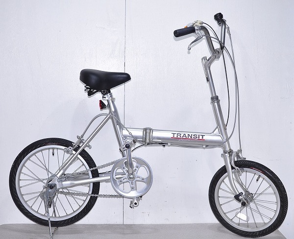 中古■BRIDGESTONE　TRANSIT LIGHT TL183 折りたたみ自転車　アルミ 16×18インチ 折り畳み自転車 ブリヂストン トランジットライト