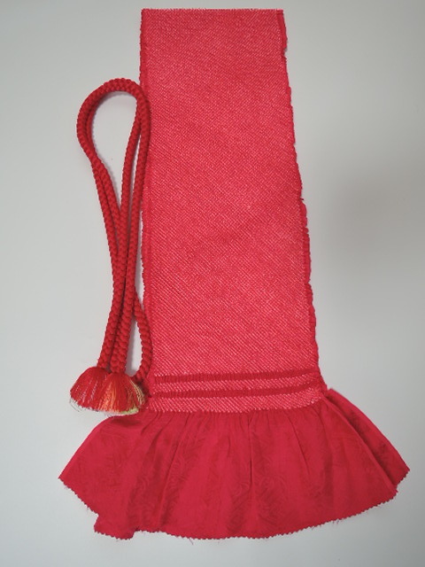 帯揚げ帯締めセット　総絞り　丸組　振袖　正絹　和装小物