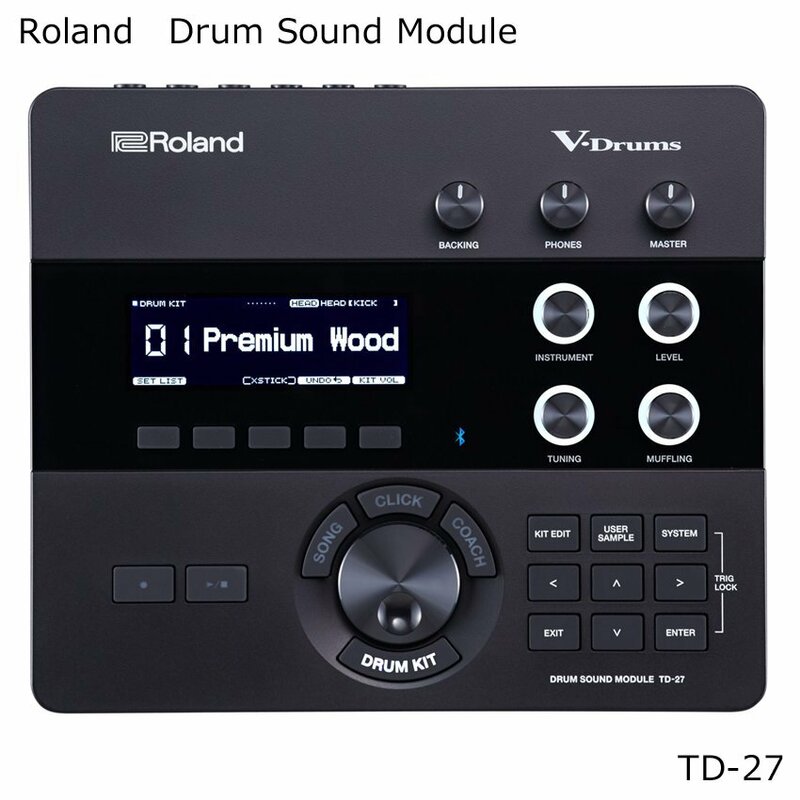 新品■ローランド 電子ドラム音源 TD-27■Vドラム 音源モジュール Roland デジタル接続パッド類 適応機種