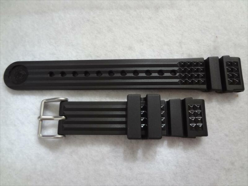 SEIKO 純正 バンド SBDX001,SBDX003,8L35-0010,8L35-0020,6105-8000 用 腕時計ベルト 20mm 黒 DE39AZ
