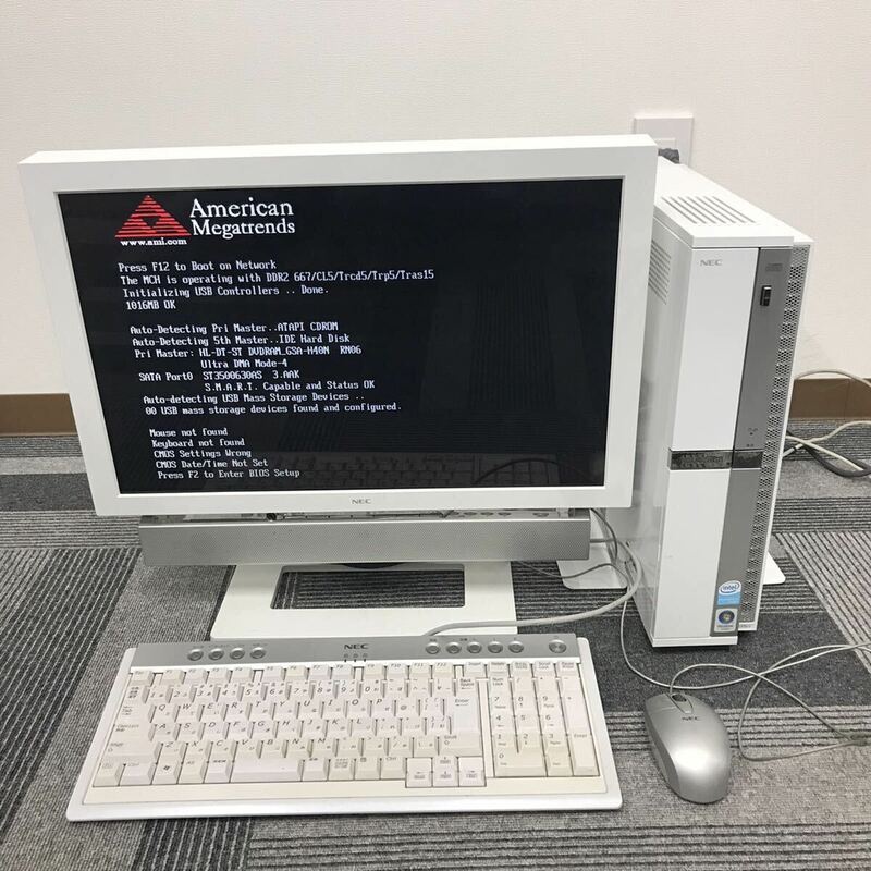 NEC PC-VL570JG デスクトップパソコン キーボード Windows vista 通電確認済み