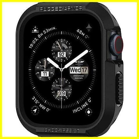 ★45mm/44mm_ブラック★ Spigen Apple Watch ケース 45mm | 44mm 【 Series 8 / SE 2 /Series 7 / SE/Series 6 / Series 5 / Series 4 対応