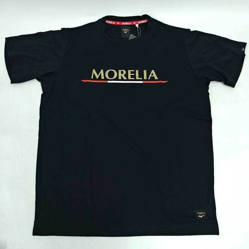 【中古・未使用品】ミズノ MORELIA モレリア 35th Tシャツ 2XL ブラック P2MA090009 メンズ MIZUNO