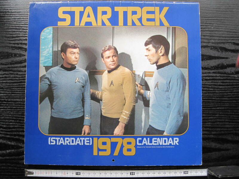 STAR TREK 1978 Calender スタートレック カレンダー 洋書 海外 当時物 ミスタースポック カーク船長 ドクターマッコイ ウーラ 表紙切れ有