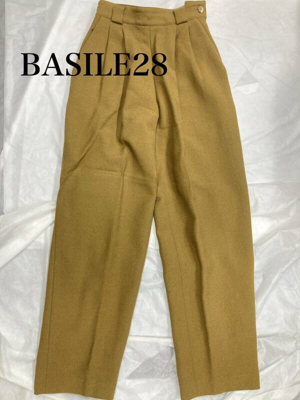 【06】BASILE28 バジーレ28 スラックス パンツ size38 レディース