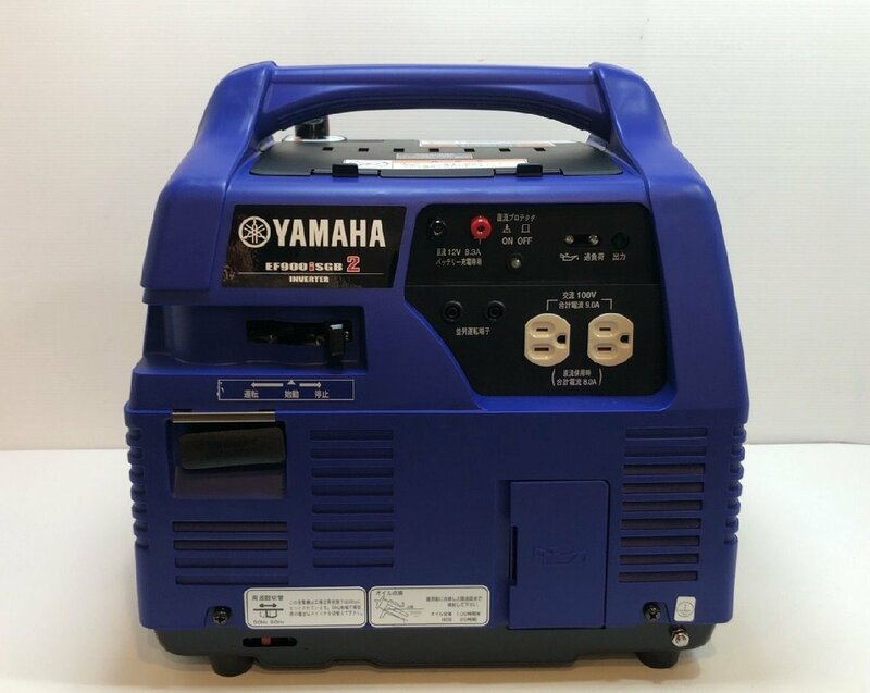超美品！ YAMAHA インバーター カセットガス 発電機 0.9kVA(900W) 防音型 EF900iSGB2　カセットボンベ ヤマハ