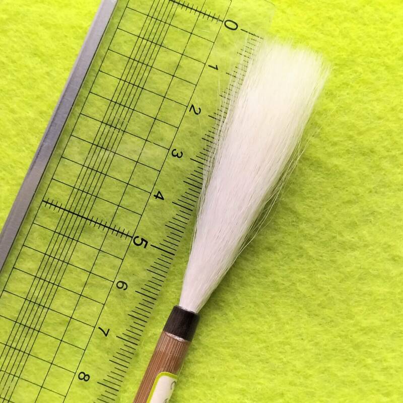 古い羊毛筆　径4長55熊野筆「碧漢」　掘り出し筆163　書画筆