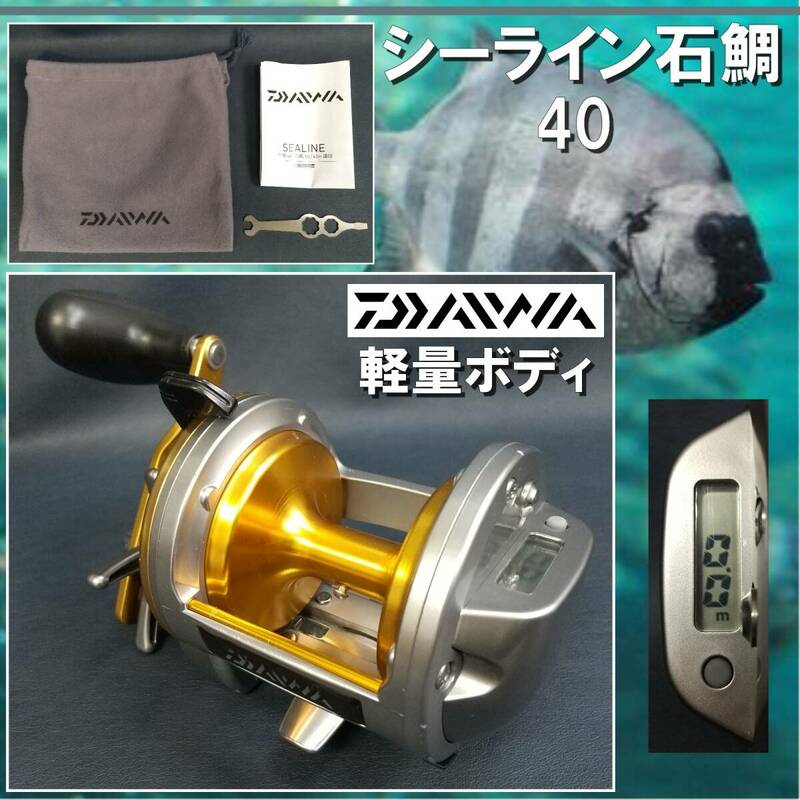 E1DN0503/DAIWA/ダイワ/シーライン/石鯛/40/イシダイ/底物/リール/SEALINE/軽量ボディ/タテ型ICカウンター