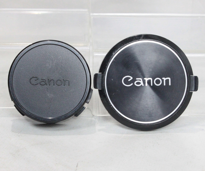 030172 【良品 キヤノン】 Canon FD レンズリアキャップ＆FD C-55レンズキャップ