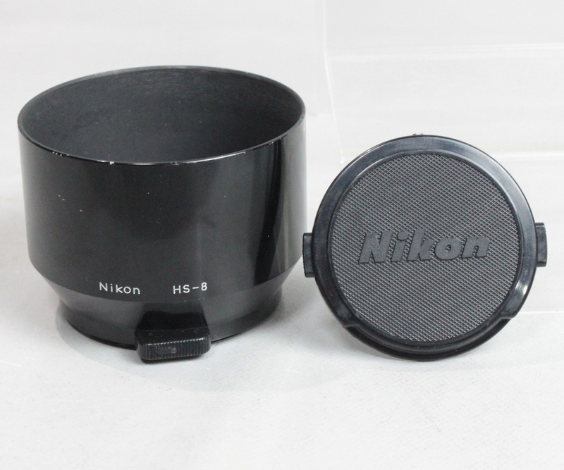 031439 【良品 ニコン】 Nikon HS-8 スナップオンタイプメタルレンズフード&52mmキャップ