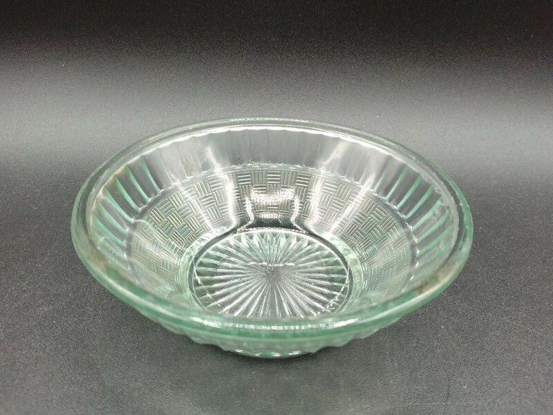アンティーク プレスガラス 小鉢 氷コップ ガラス皿 【2-b】