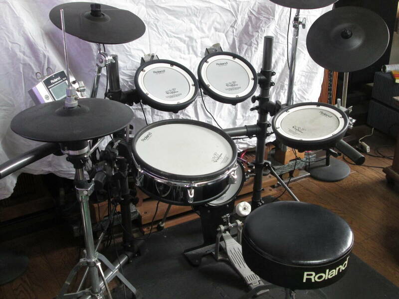 【送料無料】中古 ★Roland TD-9 ローランド 電子ドラムセット V-Drums ヘッドホンあり