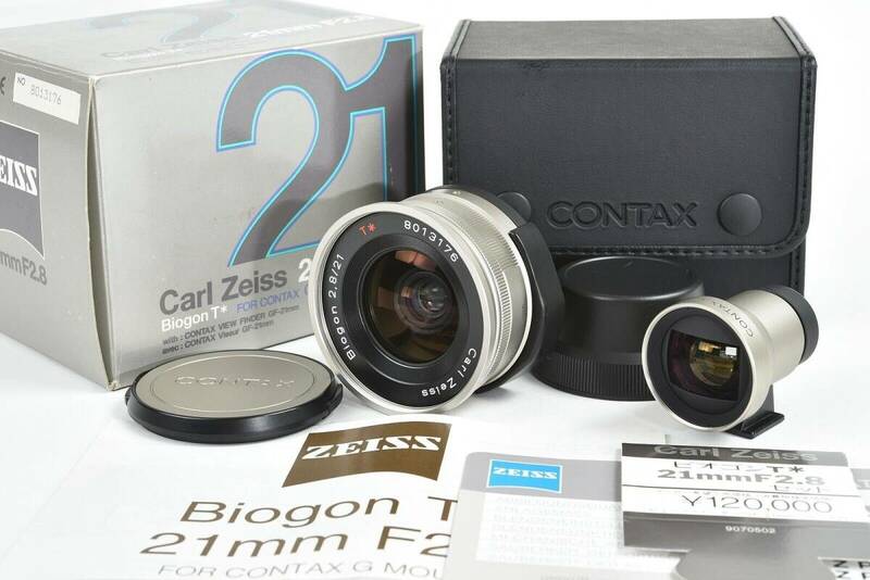 ★新品級★Contax コンタックス Carl Zeiss Biogon T* 21mm F2.8 G1 G2用 元箱付き♪/p18