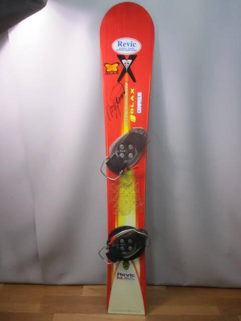 ◆ROSSIGNOL アルペンボード サイン付き◆ロシニョール BLAX スノーボード ビンディング 直接引渡し♪H-F-10310カ