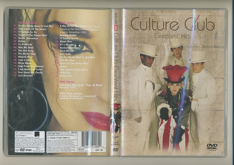 カルチャークラブ DVD グレイテストヒッツ Greatest Hits ボーイ・ジョージ MV PV Boy George