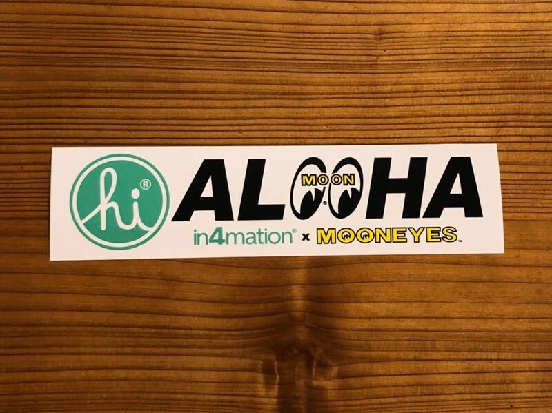 in4mation x MOONEYES ムーンアイズ シール ステッカー インフォメーション ハワイ hawaii aloha アロハ