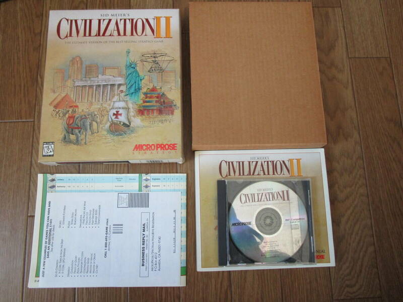 SID MEIER'S CIVILIZATION II 2 Microprose 英語版 Windows3.1/95版 中古 1996 同梱可