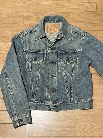 90s リーバイス LEVI'S 71557 557 サード 3rd ビッグE デニムジャケット 38 ヴィンテージ加工 ジージャン デニム ジーンズ 香港製 1997年製