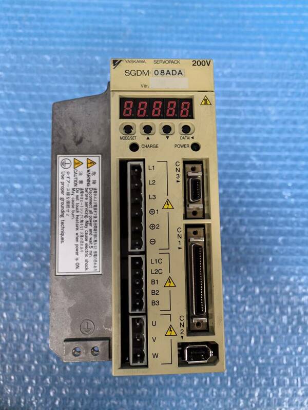 [CK20883] YASKAWA 安川電機 SGDM-08ADA 200V サーボパック 動作保証