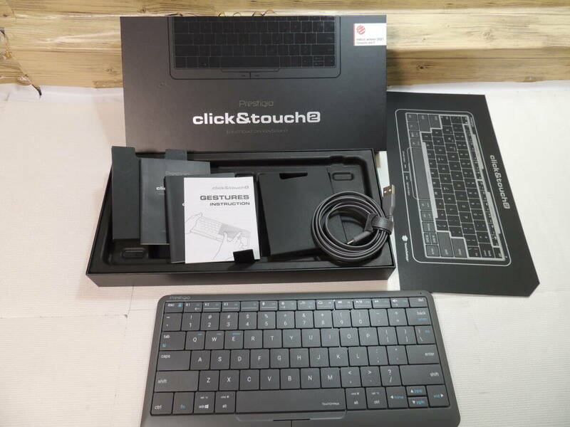 【ワイヤレスキーボード】Bluetoothキーボード　Prestigio　click＆touch２　Touchpad　on　keyboard　【動作確認済】
