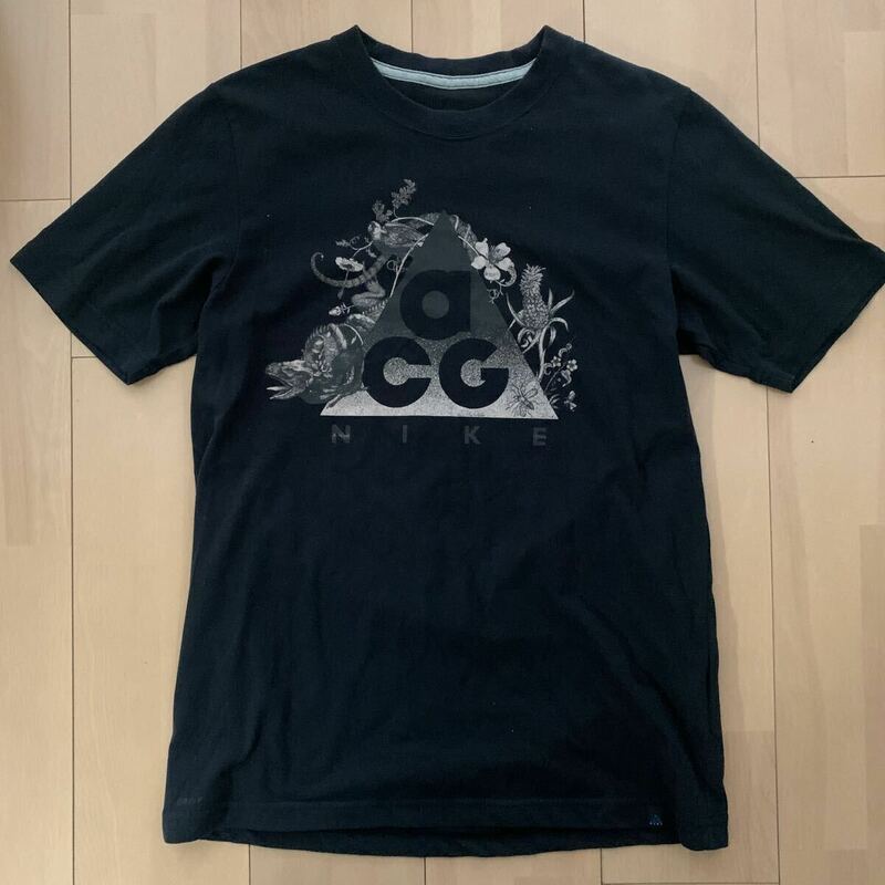 レア【Nike】NIKE ACG 半袖Tシャツ M ブラック Nike ACG x Timorous Beasties rare logo