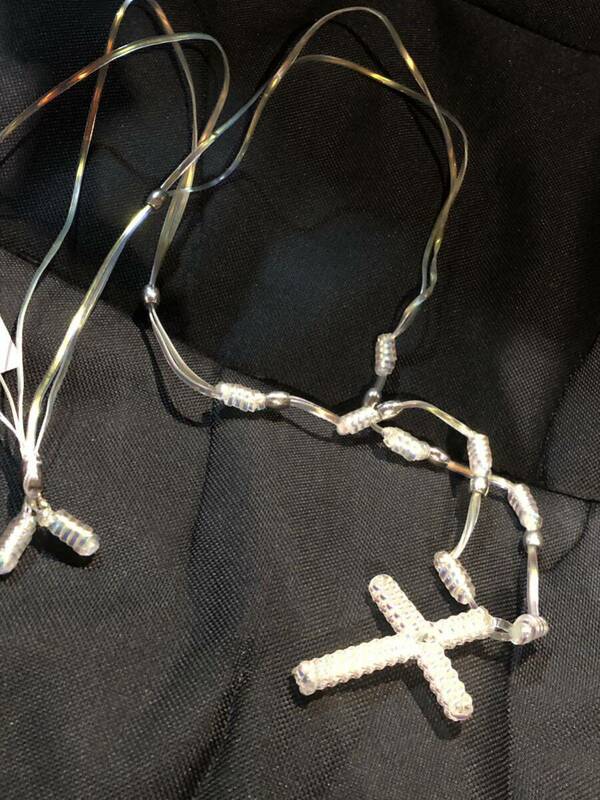 MASU エムエーエスユー 22SS PEARL TAPE ROSARY NECKLACE ネックレス ホワイト　FK