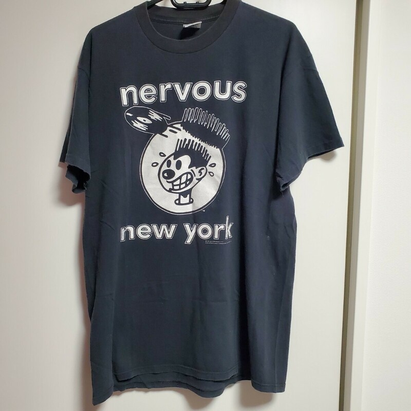 90s NERVOUS RECORDS Tシャツ RAP TEES JAY-Z FUGEES ICE CUBE DR.DRE 2PAC BIGGIE SNOOP DOGG WU-TANG NAS PUFF DADDY MOBB DEEP TLC 