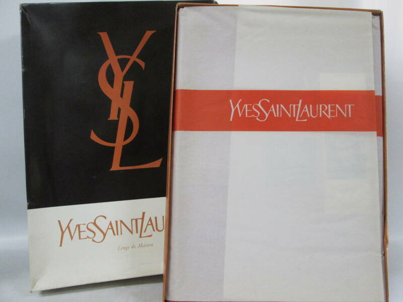 【0318n Y0202】YVES SAINT LAURENT イブサンローラン 綿毛布 ブランケット 150×210cm 長期保管品
