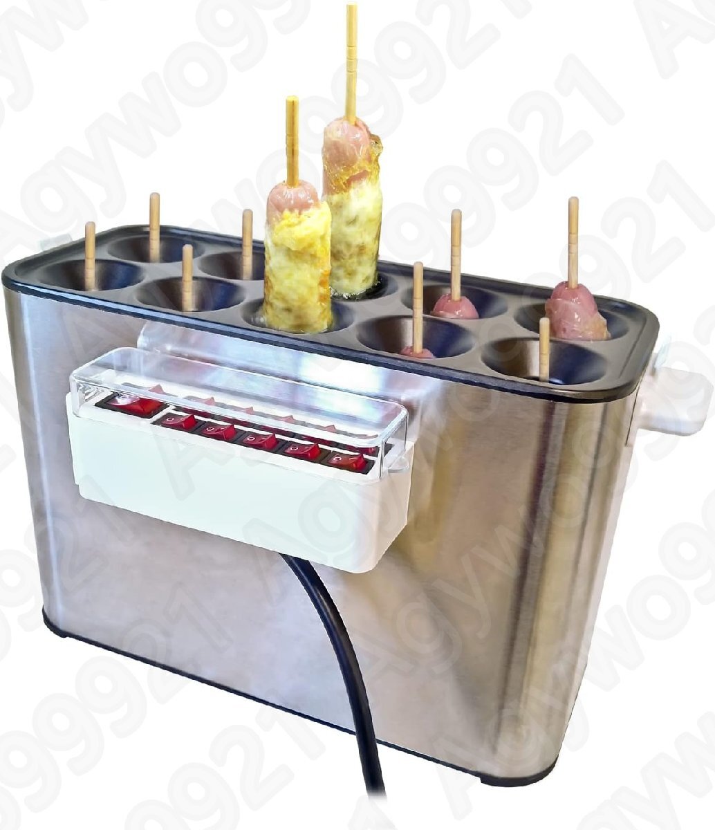 お好み焼きスティック スティック調理器 【 でるでる棒プロ 業務用タイプ 】 業務用 全自動 専用ブラシ 油混ぜ棒 お好み焼き串