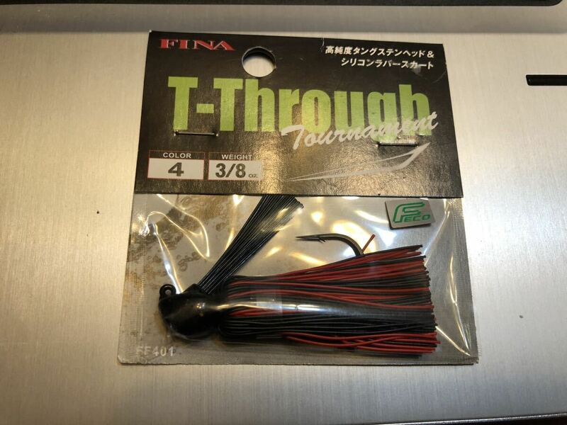 FINA・T-Through（3/8OZ：ブラック/レッド：新品未開封）