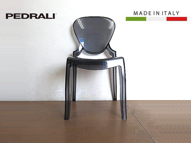 イタリア　PEDRALI/ペドラリ 「クイーン 650」アクリルチェア 　　サイドチェア/ダイニングチェア/腰掛/椅子