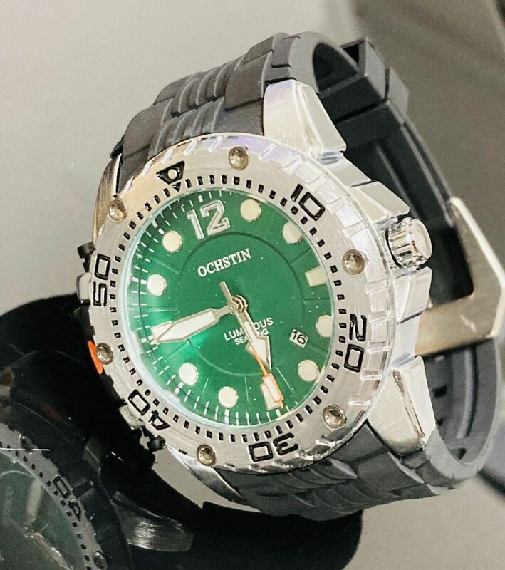 大谷翔平　176号記念セール　メンズ腕時計　スポーツ　サーフィン　防水腕時計　シリコンオマージュ　ブルー　ダイバーズスーツ1979w