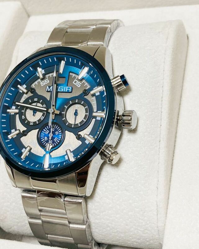 新作セール　高品質　メンズ腕時計 防水 腕時計　クォーツ アナログ　サーフィン　クロノグラフ ステンベルト1814mカレンダー現品限り