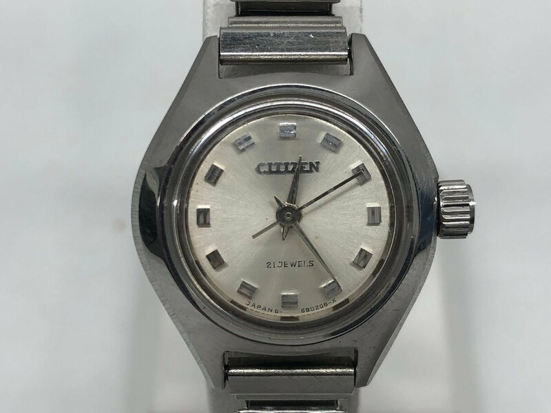 【稼働品】CITIZEN シチズン 4-680235K 手巻き 腕時計 レディース